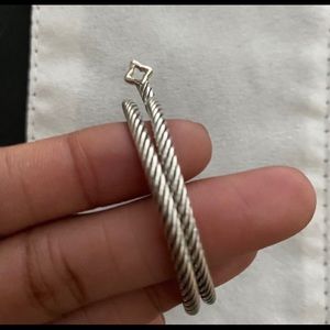 David Yurman cable hoop earrings
